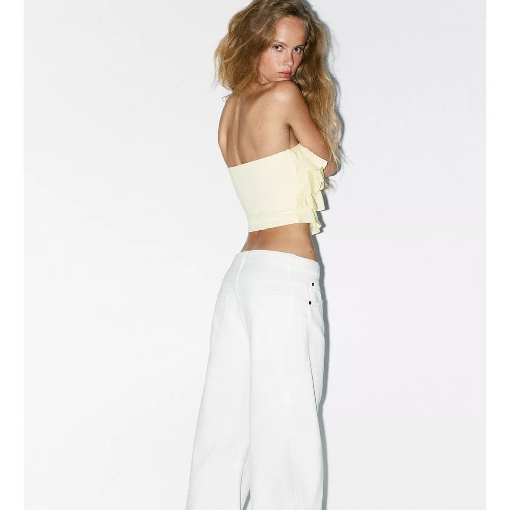 Zara Ruffled Bandeau Top - Picture 4 of 7